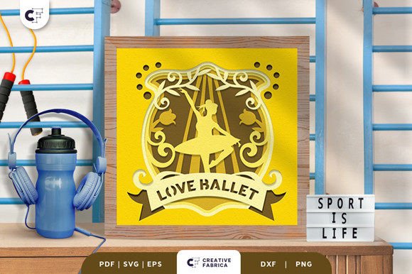Ballerina Posing 3D Light Box Paper Cut – A Delicate Dance of Design and Commercial Potential