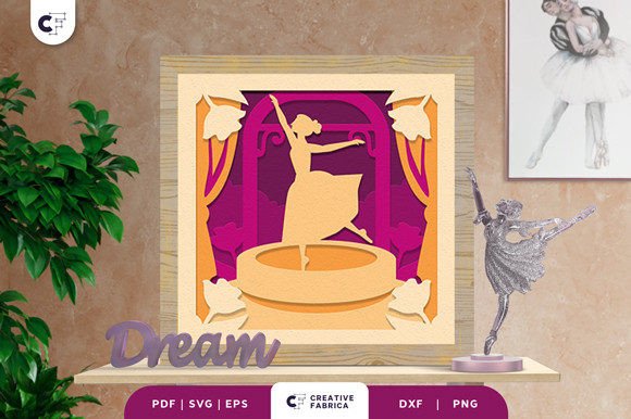 Ballet Pose 3D SVG for Sports-Inspired Digital Designs