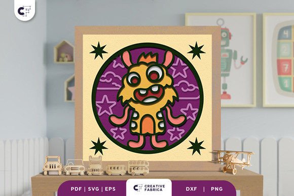 Cartoon Funny Monster 3D SVG for Fantasy & Fairy Tale-Inspired Digital Products