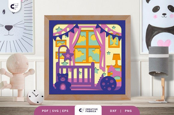 Charming 3D SVG for Fantasy Branding: Doll House Baby in Real Business Use