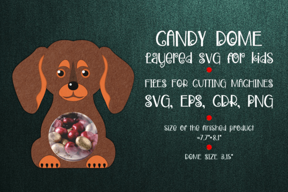 Dachshund Candy Dome Template