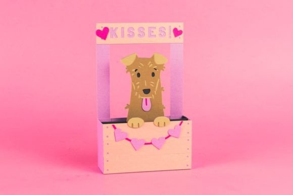 Dog Kissing Booth – Terrier 3D SVG for Animal Lovers & Craft Makers