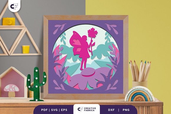 Fairy in Fairytale Forest Shadow Box: A 3D SVG Escape into Fantasy And Fairy Tales
