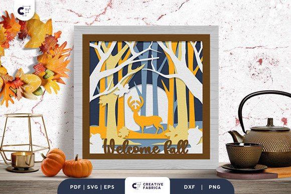Fall-Themed 3D SVG for Creative Sellers