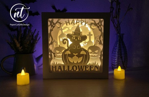 Happy Halloween Cat Witch 3D SVG Review