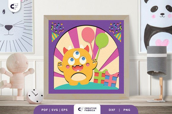 Three-Eyed Monster 3D SVG: A Whimsical Fantasy Design for Playful Branding