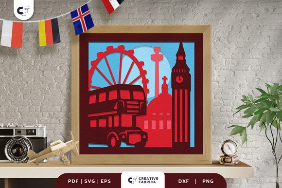 United Kingdom Landmark 3D SVG for Countries Design